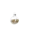 New NANU-NANA Mini-Kugel Schneeball, Flitter/gold, 4 Cm