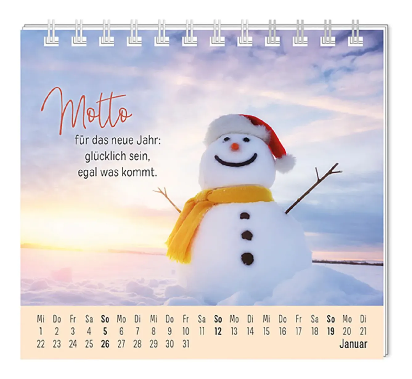 Online NANU-NANA Mini-Tischkalender 2025, Eine Extraportion Glück