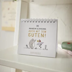 Fashion NANU-NANA Mini-Tischkalender 2025, Man Muss Mit Allem Rechnen
