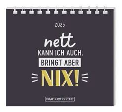 Best NANU-NANA Mini-Tischkalender 2025, Nett Kann Ich Auch