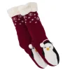 Hot NANU-NANA Norweger Socken Xmas, Pinguin/rot, Größe 35-42