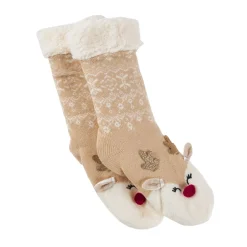 Online NANU-NANA Norweger Socken Xmas, Rentier/beige, Größe 35-42