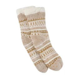 Outlet NANU-NANA Norwegersocken Design, Beige/gold, One Size