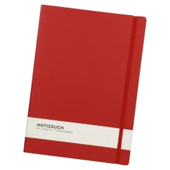 Fashion NANU-NANA Notizbuch A4, Uni, Rot