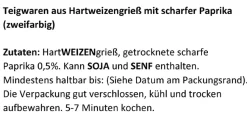 Outlet NANU-NANA Nudeln Spruch, Penis, 250 G