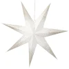 New NANU-NANA Papierstern, 60 Cm, Konfetti/weiß-champagner