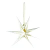 Clearance NANU-NANA Papierstern , 3D, Weiß/gold, 18 Cm