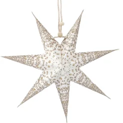 Best NANU-NANA Papierstern Konfetti, Weiß/champagner, 18 Cm