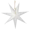 Discount NANU-NANA Papierstern Konfetti, Weiß/silber, 18 Cm