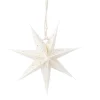 Best NANU-NANA Papierstern Punkte, Weiß/gold, Streifen, 18 Cm