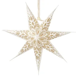 Discount NANU-NANA Papierstern, Weiß/gold, Ornament, 18 Cm