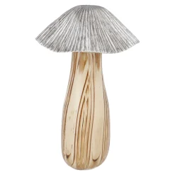 Best NANU-NANA Pilz Holzoptik, Hellbraun, 17 Cm