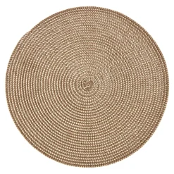 Discount NANU-NANA Platzset Olana, Rund/hellgrau, 38 Cm