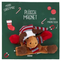 Outlet NANU-NANA Plüschmagnet Xmas, Elch, 9 Cm
