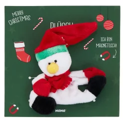 Hot NANU-NANA Plüschmagnet Xmas, Schneemann, 9 Cm