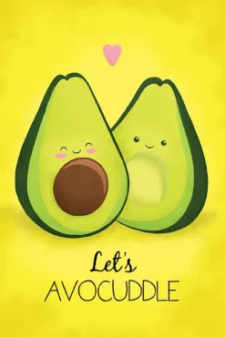 Outlet NANU-NANA Poster Avocado - Let's Avocuddle, Nr. 64