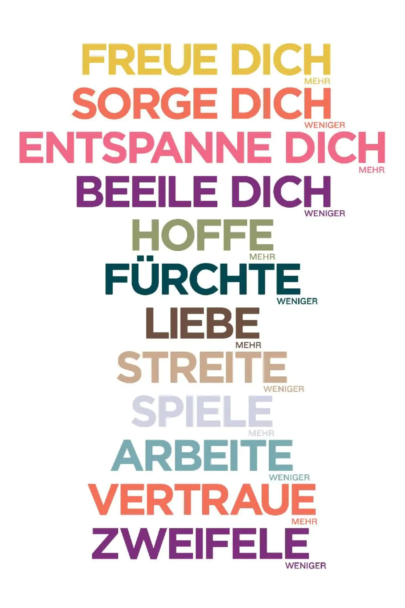 Fashion NANU-NANA Poster Freue Dich Mehr, Nr. 37
