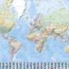 Discount NANU-NANA Poster World Map - Flags, Nr. 154