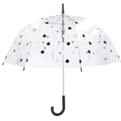 Best NANU-NANA Regenschirm Transparent, Dots, Schwarz, 82 Cm