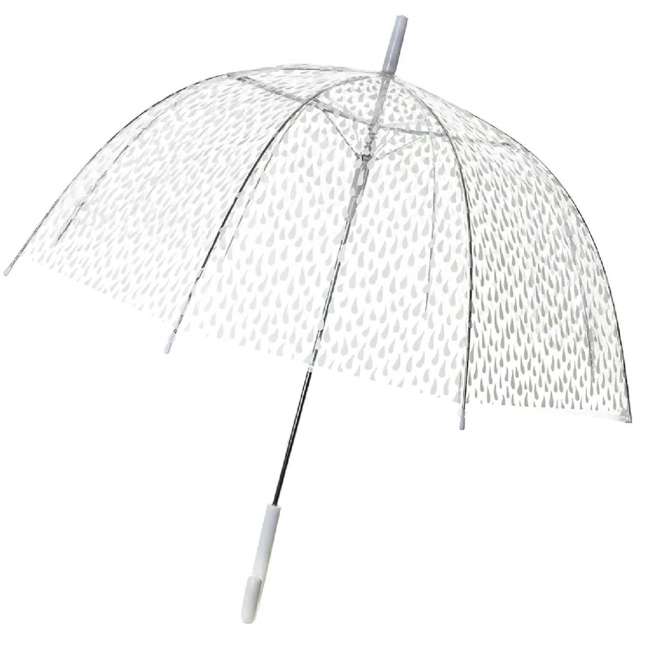 Online NANU-NANA Regenschirm Transparent, Tropfen, Weiß, 82 Cm