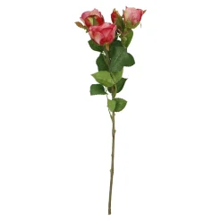 Best NANU-NANA Rose Alina, 3 Blüten/dunkelrosa, 38 Cm