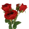 Best NANU-NANA Rose Alina, 3 Blüten/rot, 38 Cm