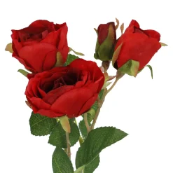 Best NANU-NANA Rose Alina, 3 Blüten/rot, 38 Cm