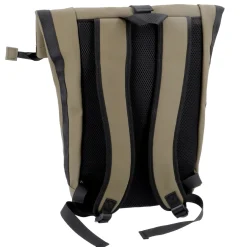 New NANU-NANA Rucksack Rolltop Mit Reflektor, Oliv, 16 Liter