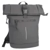 Discount NANU-NANA Rucksack Rolltop Mit Reflektor, Dunkelgrau, 16 Liter