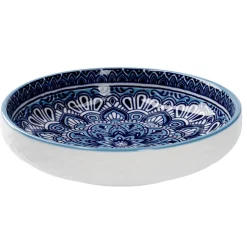 New NANU-NANA Schale China, Flach, Blau/hellblau, 15 Cm