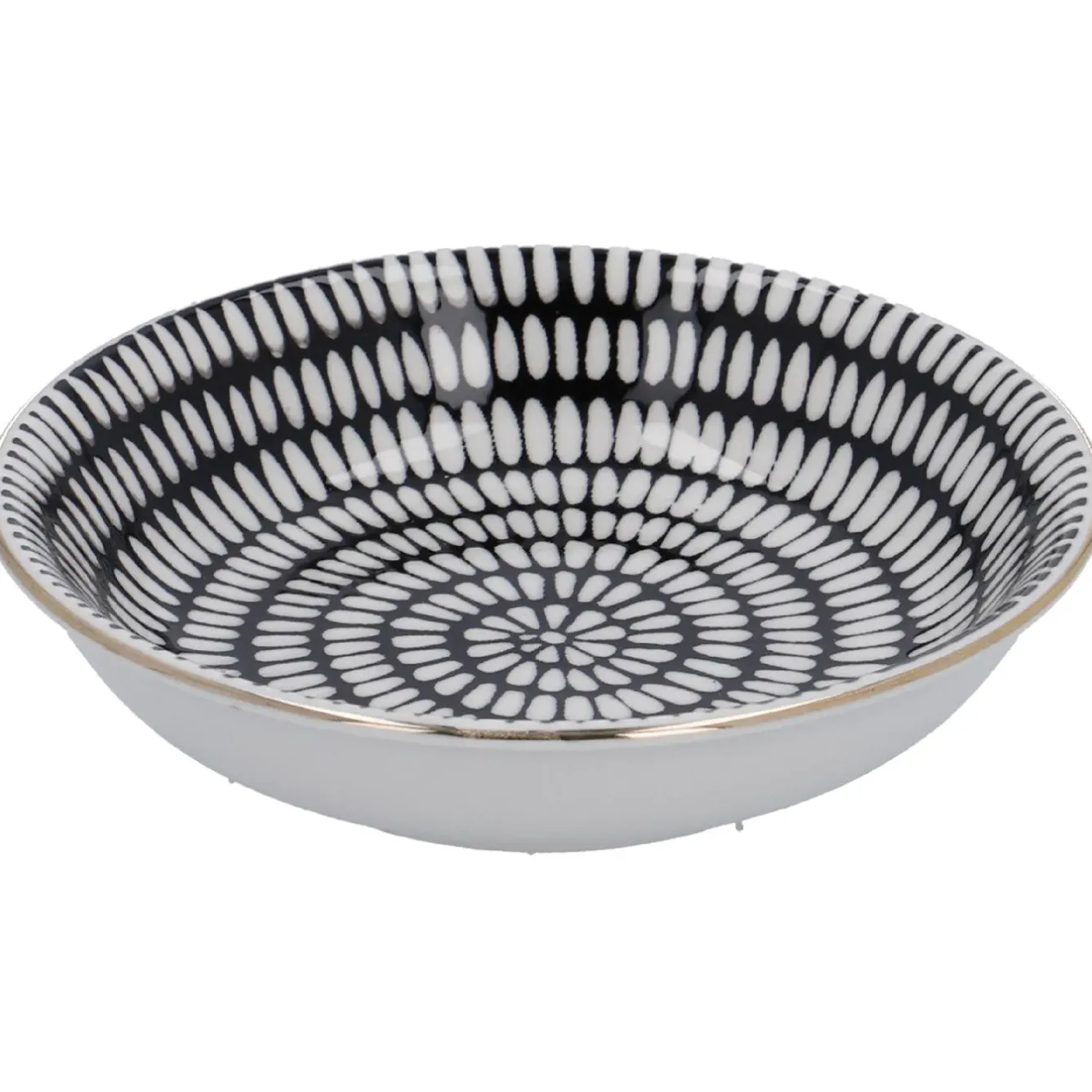 Discount NANU-NANA Schale China, Klein, Schwarz/weiß, Stäbchen/Kreis