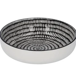 Online NANU-NANA Schale China Mit Rand, Stäbchen/Kreis, Schw/wss, 17 Cm