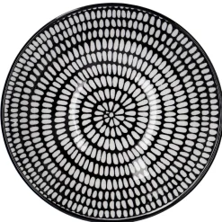 Clearance NANU-NANA Schale China, Tief, Stäbchen/Kreis, Schw/wss, 13 Cm