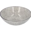 Outlet NANU-NANA Schale China, Tief, Striche, Dunkelgrau/wss, 13 Cm