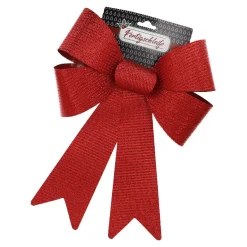 Fashion NANU-NANA Schleife Glitter/Streifen, Rot, 40 Cm