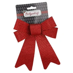 Sale NANU-NANA Schleife Glitter/Streifen, Rot, 20 Cm