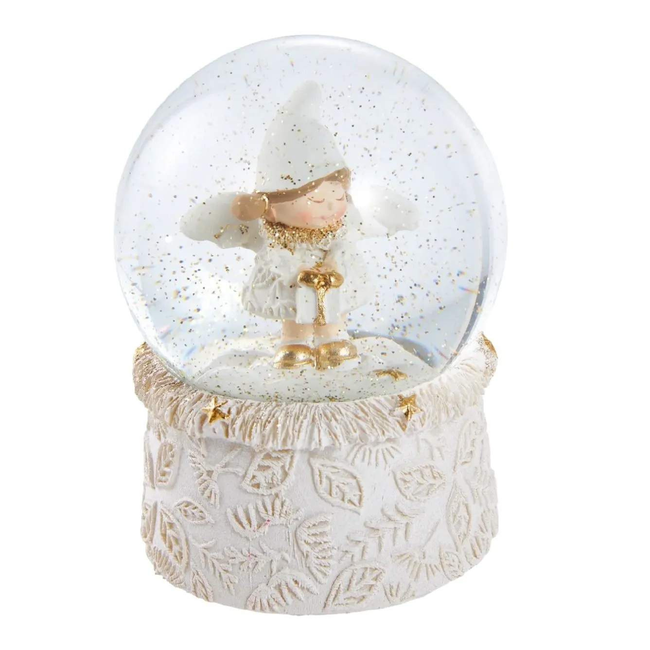 Hot NANU-NANA Schneekugel Engel Mit Mütze, Geschenk, 6.5 X 9 Cm