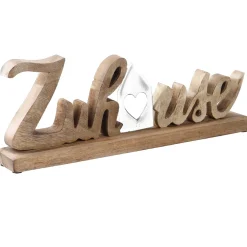 Clearance NANU-NANA Schriftzug Zuhause, Silbermatt