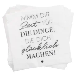 Online NANU-NANA Serviette Nimm Dir Zeit, 20 Stück