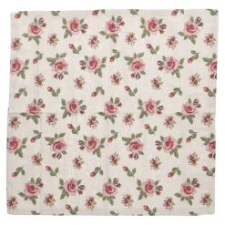 Clearance NANU-NANA Serviette Rosen, Natur, 40 X 40 Cm