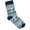Outlet NANU-NANA Socke Winter, Herren, Rentier/blau, Größe 42-46