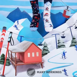 Outlet NANU-NANA Socken Xmas, Alpine Ski, Gr. 43-46