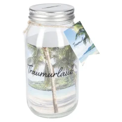 Sale NANU-NANA Spardose Botschaft, Traumurlaub, 8.5 X 17 Cm