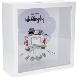 Fashion NANU-NANA Spardose Mit Spruch, Weddingday, 25 X 25 Cm