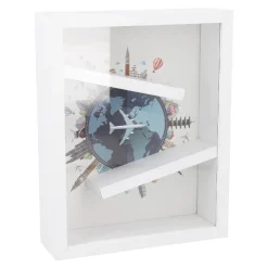 Best NANU-NANA Spardose Rahmen/Reise, Weiß, 20 X 25 Cm