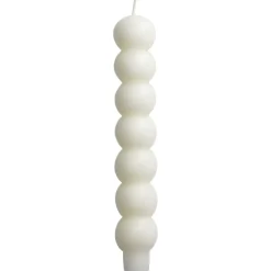 Outlet NANU-NANA Stabkerze Bubbles, Wollweiß, 3 X 18.5 Cm