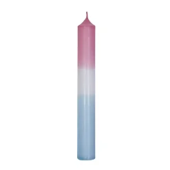 Clearance NANU-NANA Stabkerze Dip-Dye, Altrosa/eisblau, 18 Cm