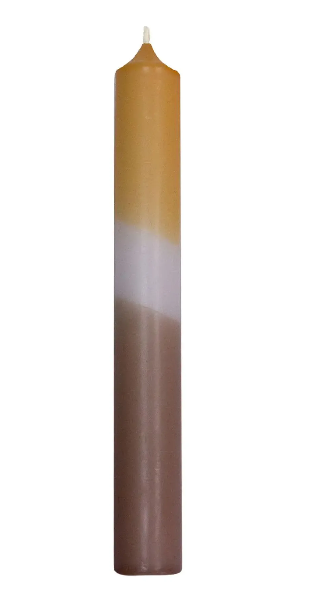 New NANU-NANA Stabkerze Dip-Dye, Karamell/taupe, 18 Cm