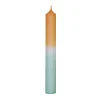 Fashion NANU-NANA Stabkerze Dip-Dye, Mandarin/mint, 18 Cm