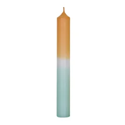 Fashion NANU-NANA Stabkerze Dip-Dye, Mandarin/mint, 18 Cm